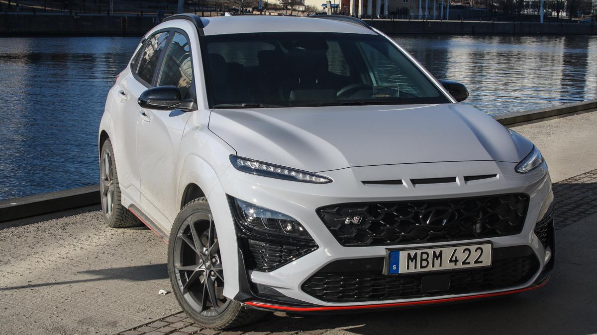 Hyundai Kona N snett framifrån