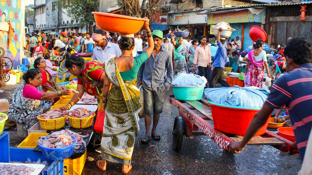 Indien passerar Kina som världens folkrikaste land, här bor en femtedel av världens befolkning.