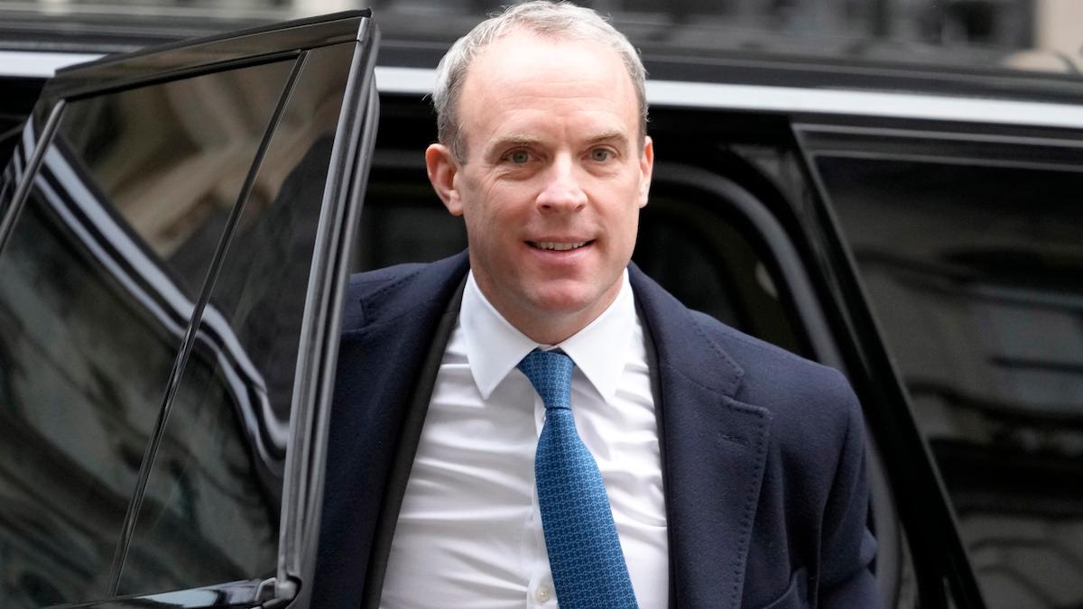 Storbritanniens vice premiärminister Dominic Raab avgår i dag, fredag