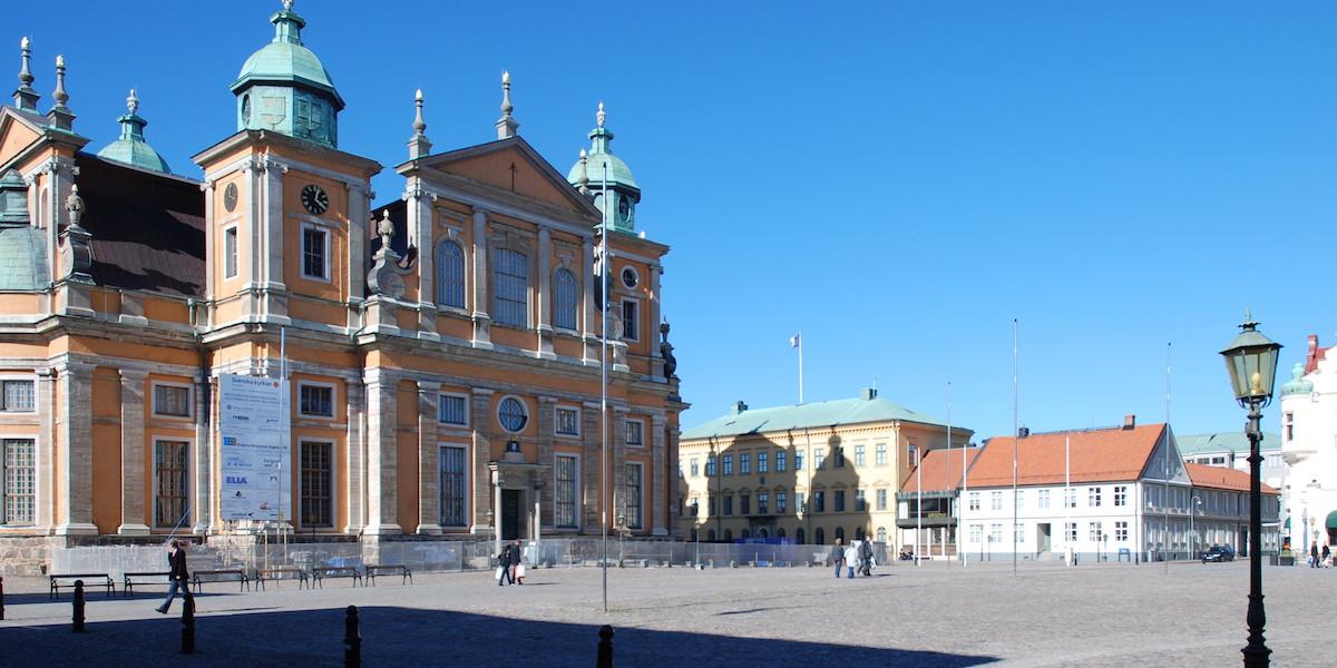 Stortorget i Kalmar, bilden har beskurits. Kalmar kommun har utsatts för en it-attack