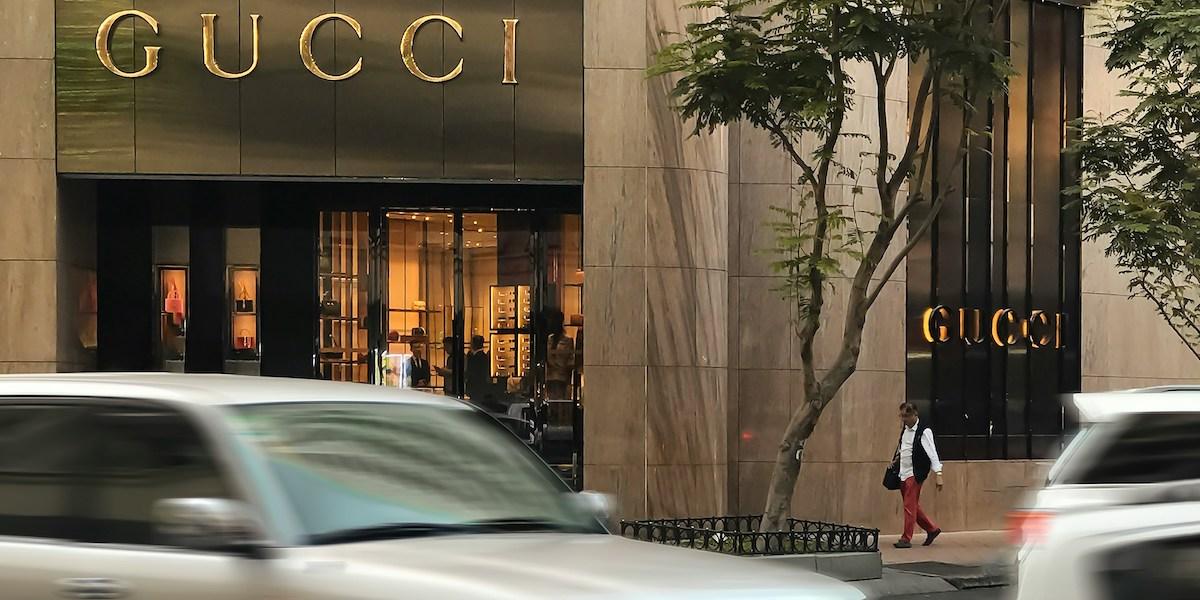 Gucci faller på börsen