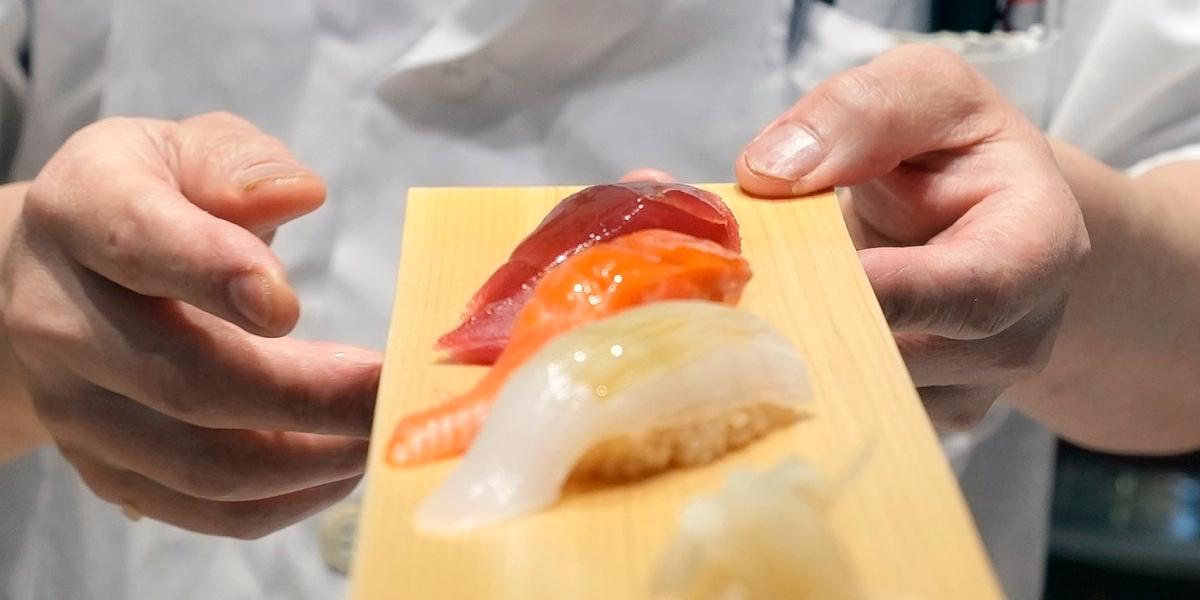 Sushi i Stockholm.