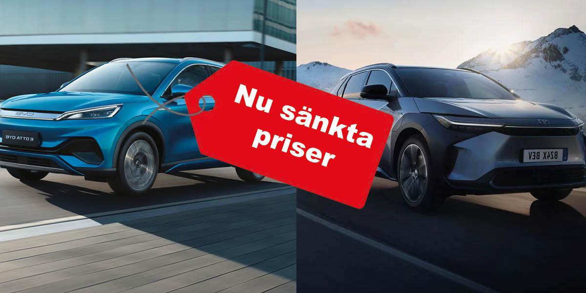 Sjunkande elbilspriser