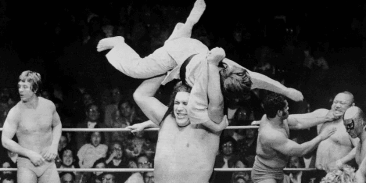 Den franske brottaren André René Roussimoff var en mästare på wrestling, men även på att dricka.