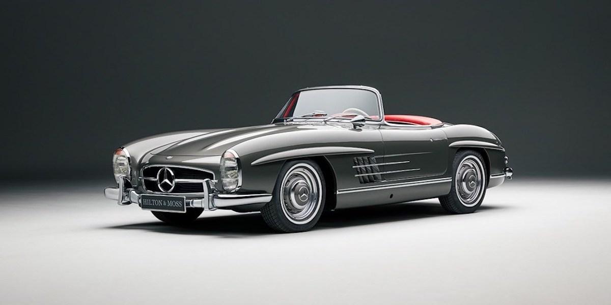 Denna 1957 Mercedes-Benz 300SL Roadster är nu till salu.