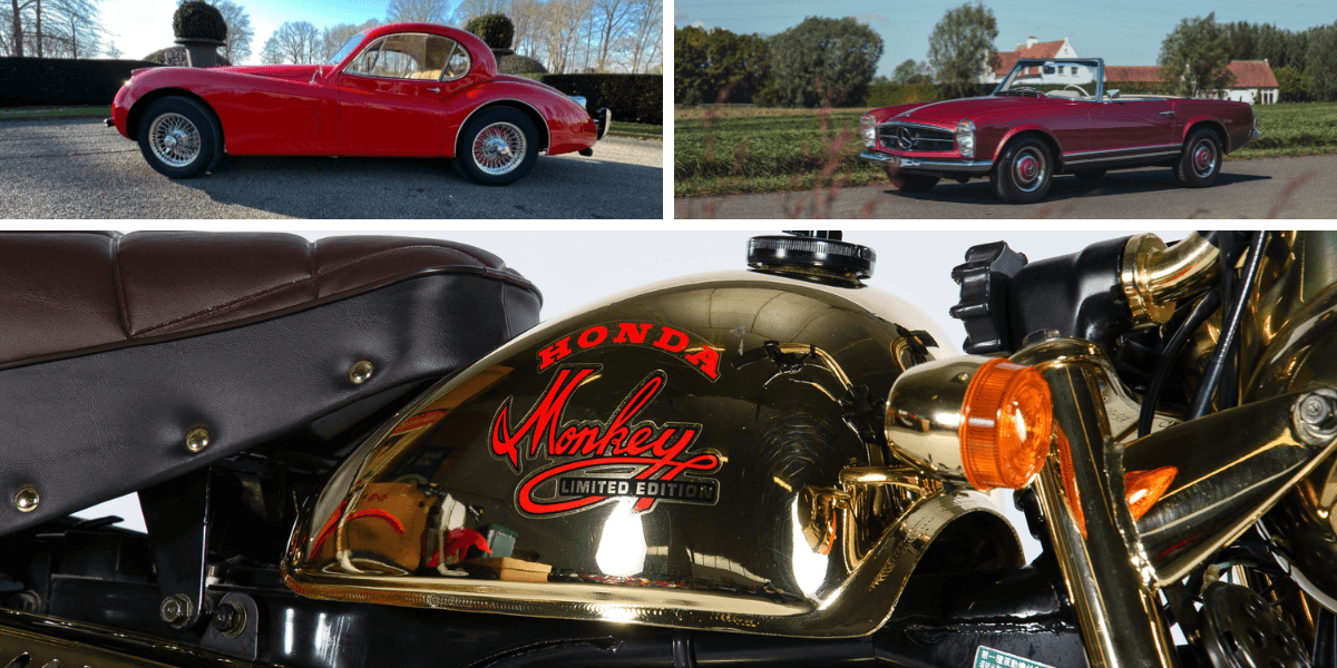 Dessa tre finns på Bonhams auktionshus och väntar på nya ägare. (Foto: Bonhams)