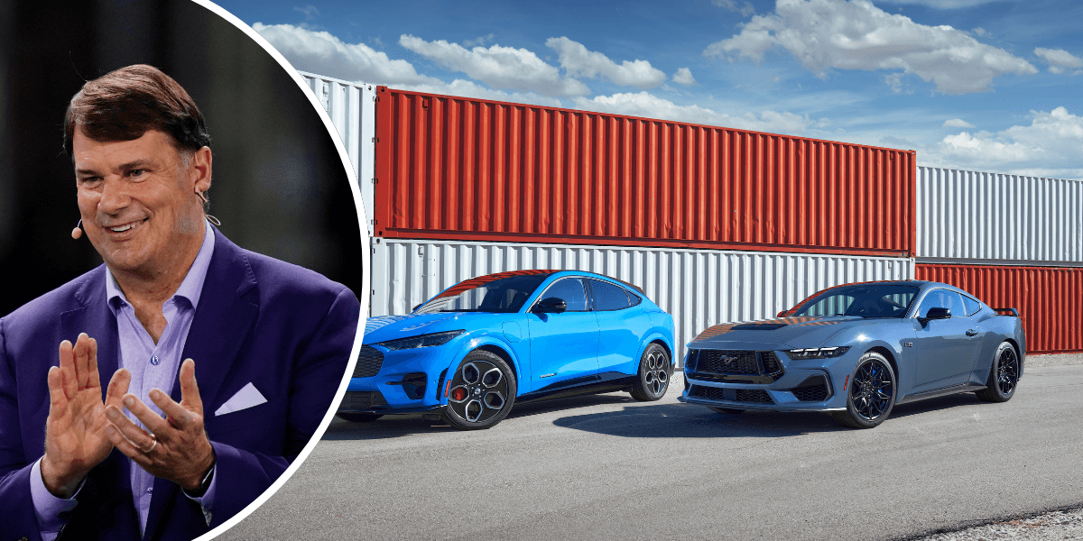 Jim Farley lovar att V8:an ska vara kvar i Mustangen men den måste banta. (Foto: Ford)