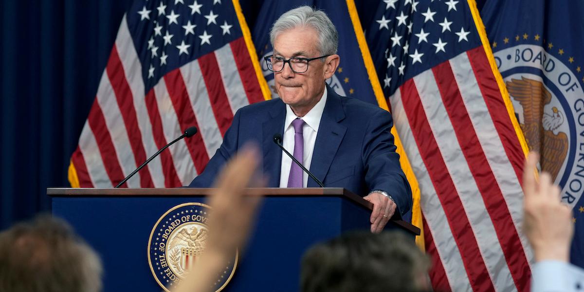 Fed-bossen Jerome Powell uppgav på onsdagen att räntan lämnas oförändrad.