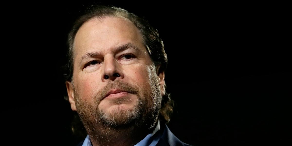 Det är inte billigt att äta lunch med Marc Benioff, men pengarna går till goda ändamål.