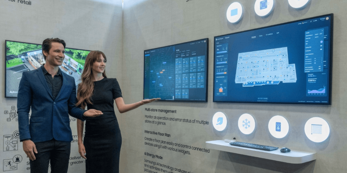 Smarta hemmet flyttar in på hotell, i butiker och våra kontor. Samsung har nu lanserat ett stort system som låter dig ha koll på flera olika platser samtidigt. (Foto: Samsung)