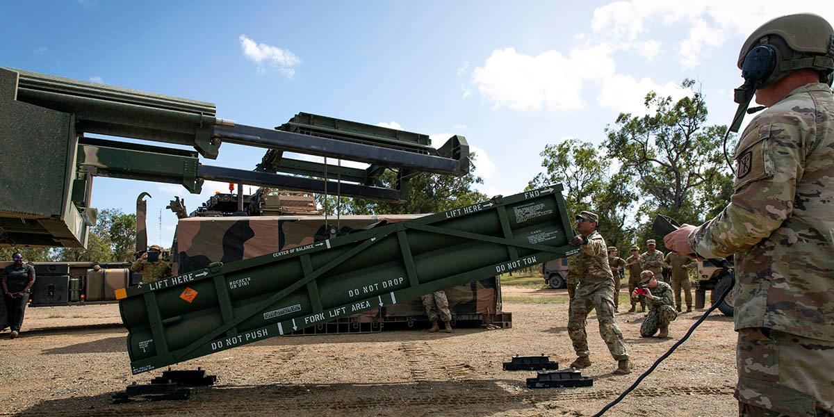 En bild av det amerikanska "Army Tactical Missile System (ATACMS)".