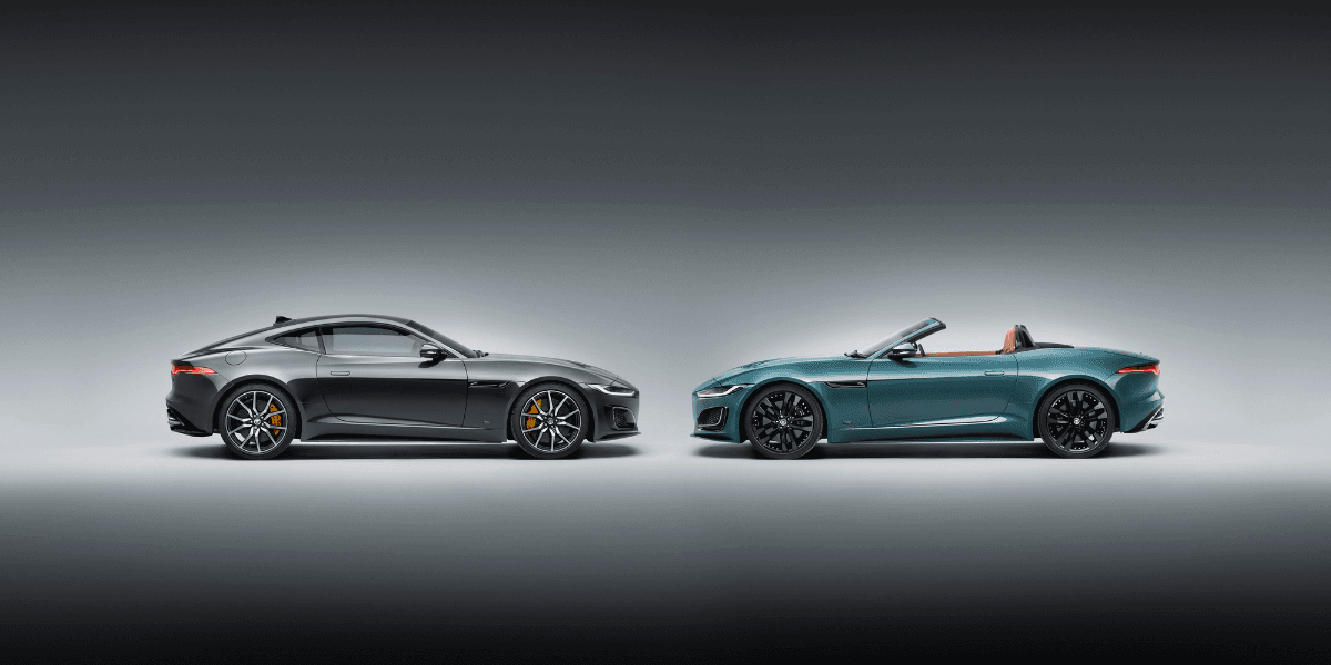Båda bilarna kommer att finnas i JDHT på Gaydon tillsammans med de senaste serierna XE, XF och XF Sportbrake som också slutade tillverkas nyligen. Denna unika F-TYPE kommer att överlämnas till Jaguars historias väktare, Jaguar Daimler Heritage Trust (JDHT) (Foto: Jaguar)