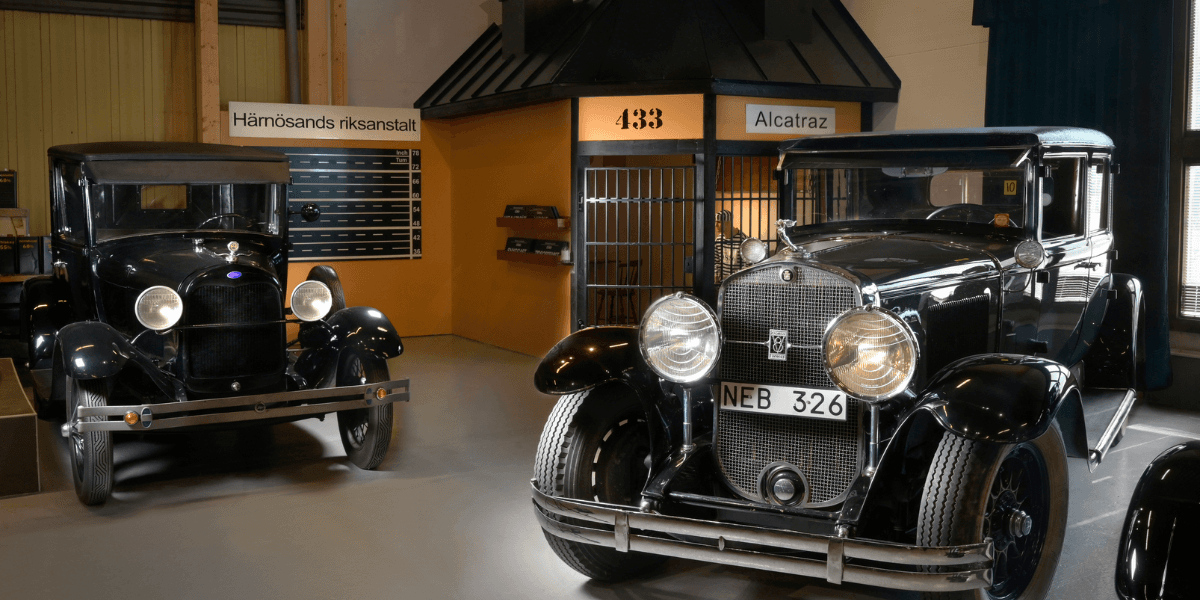 Härnösands bilmuseeum är ett givet stopp på bilsemestern. (Foto: Härnösands bilmuseum)