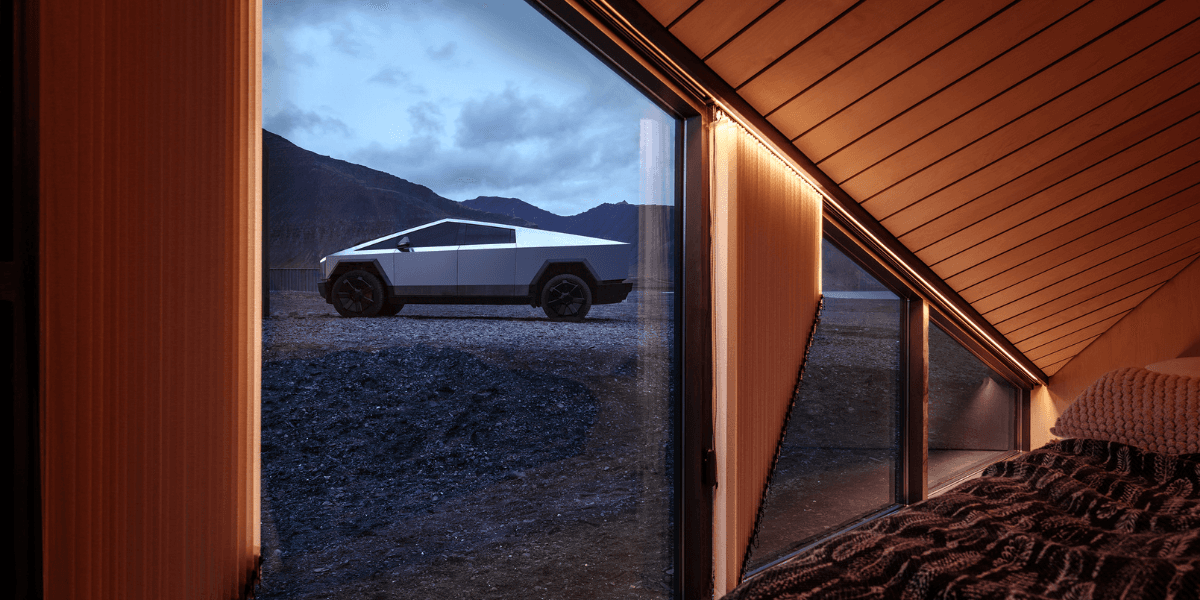 En Tesla Cybertruck tar sin plats, det är bra att ha i åtanke innan köp. (Foto: Tesla)