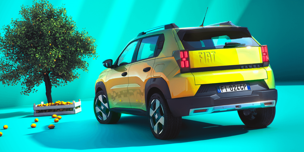 FIAT avslöjar de första bilderna av nya Grande Panda, den förstfödda i den nya modellfamiljen inspirerad av 1980-talets Panda, en kompakt familjebil som svarar på kundernas behov världen över. (Foto: Fiat)