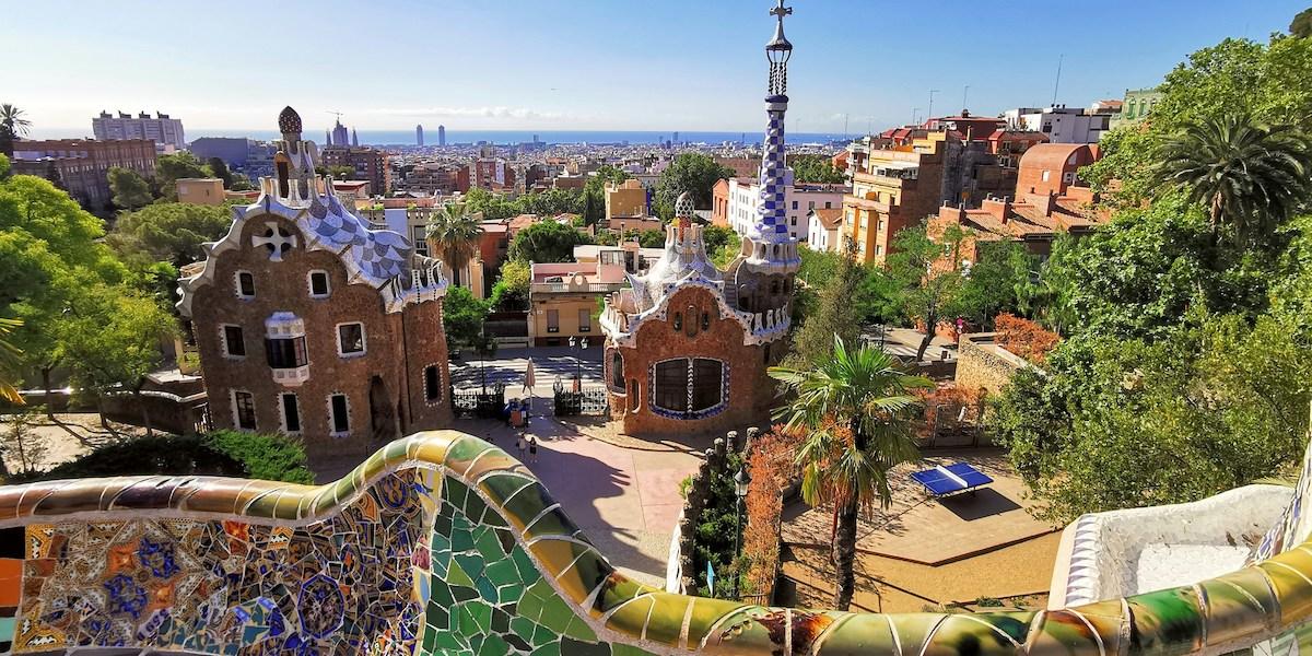 Vy över Barcelona.