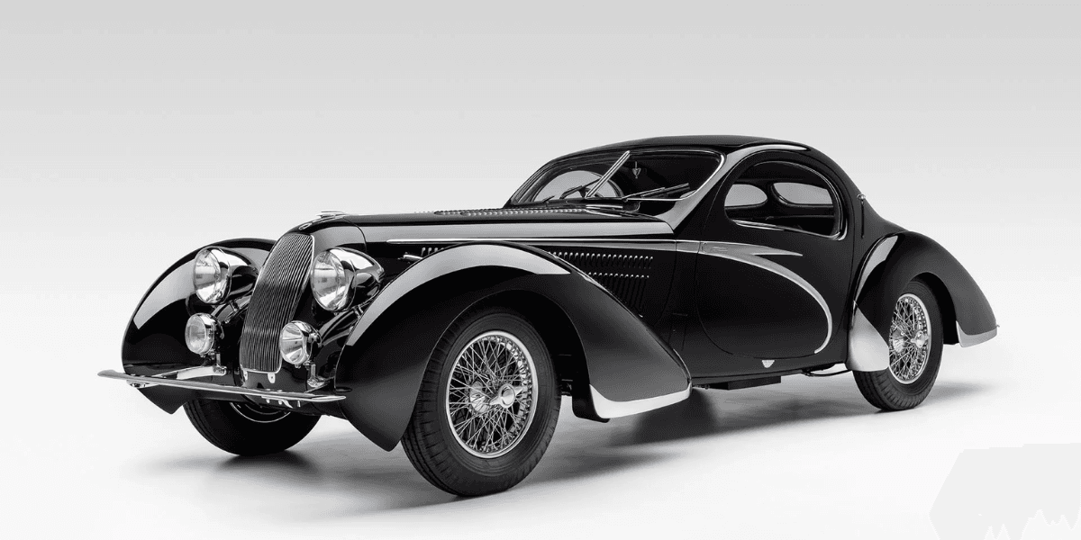 Talbot-Lago T150 C Lago Spéciale Teardrop Coupé. Ett mästerverk. (Foto: Broad Arrow Auction)