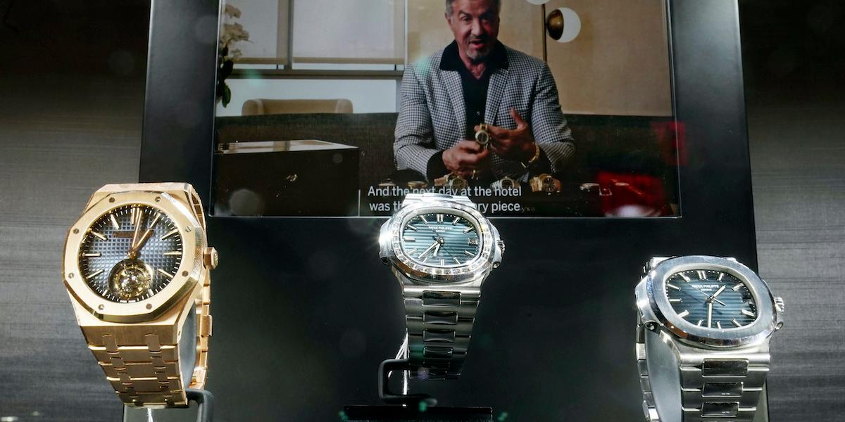 Två Patek Philippe-klockor från Sylvester Stallones kollektion på Sotheby's i New York