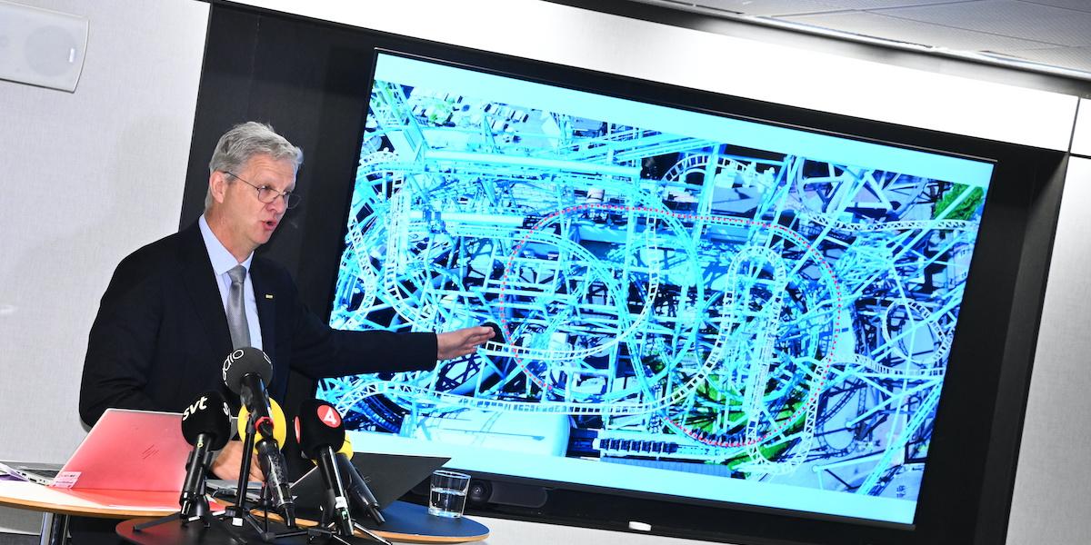 Håkan Josefsson, utredare på Statens haverikommission, presenterar slutrapport om olyckan på Gröna Lund