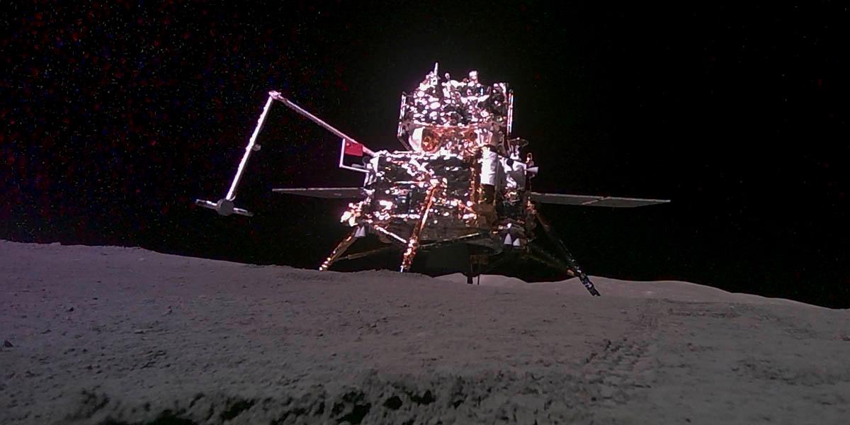 En bild på den Kinesiska månladaren Chang'e-6.