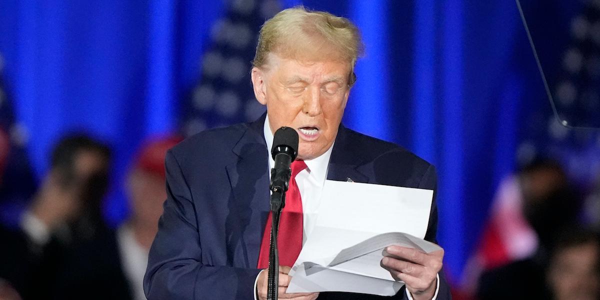 Ett “osammanhängande svammel”, var betyget Trump fick från företagsledarna