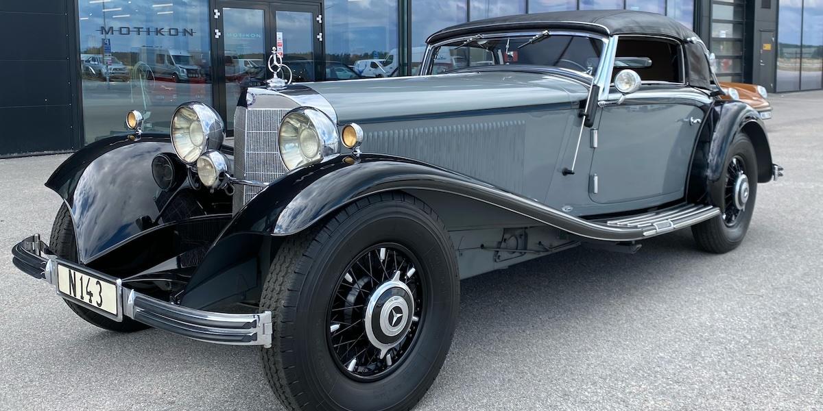 Mercedes Benz 500 K är åter i Sverige.