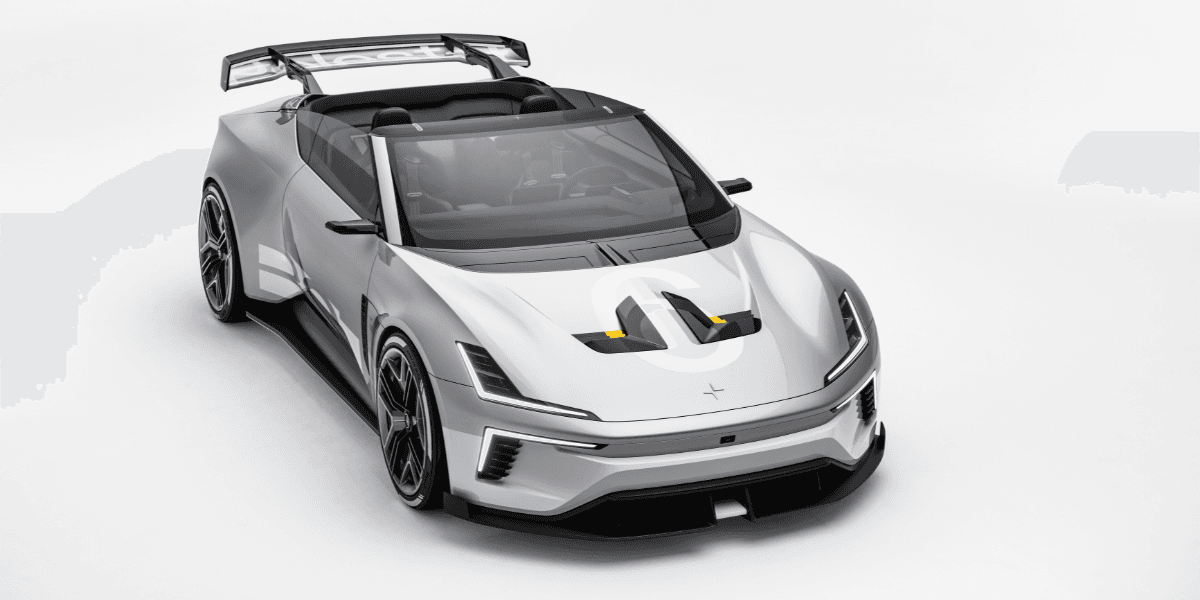 Polestar 6, en konceptbil du kan se på Goodwood festival of speed. Racinginspirerad cab. (Foto: Polestar)