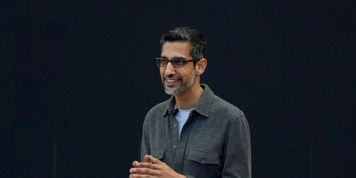 Bilden föreställer Alphabets vd Sundar Pichai. Nu har Alphabet bestämt att inte köpa HubSpot