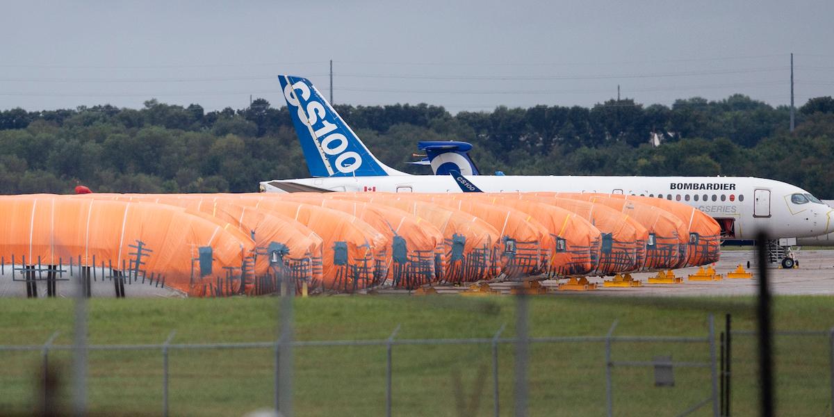 Boeing 737 MAX flygkroppar, tillverkade av Spirit Aerosystems i Wichita, Kansas. Här (Foto: Travis Heying/The Wichita Eagle via AP/TT)