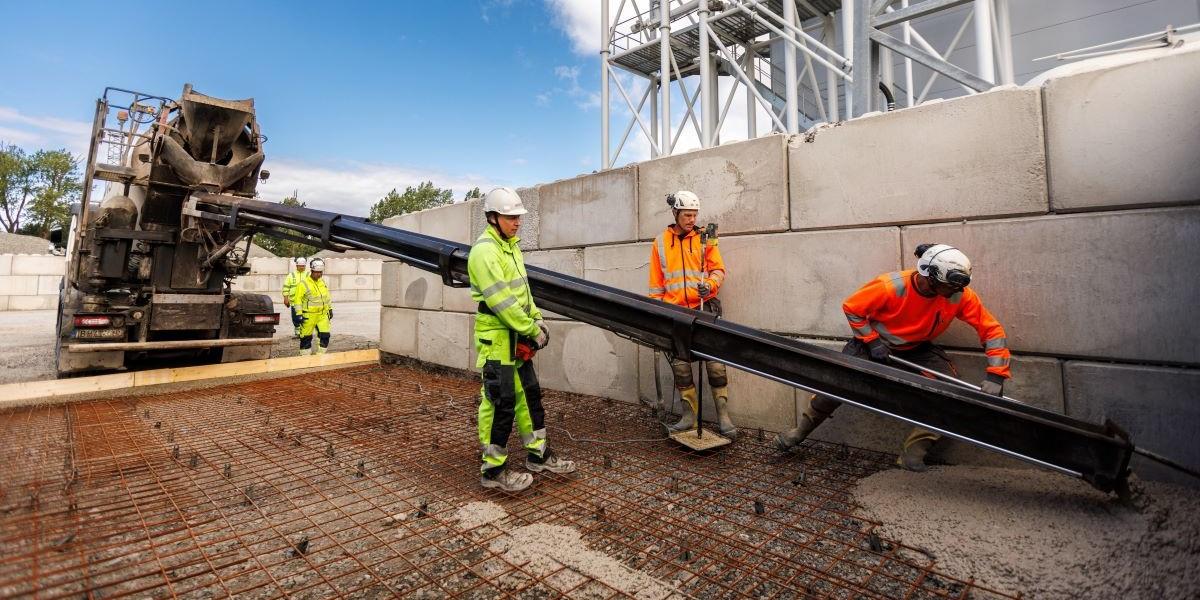 Framtidens betong testas i skarpt läge