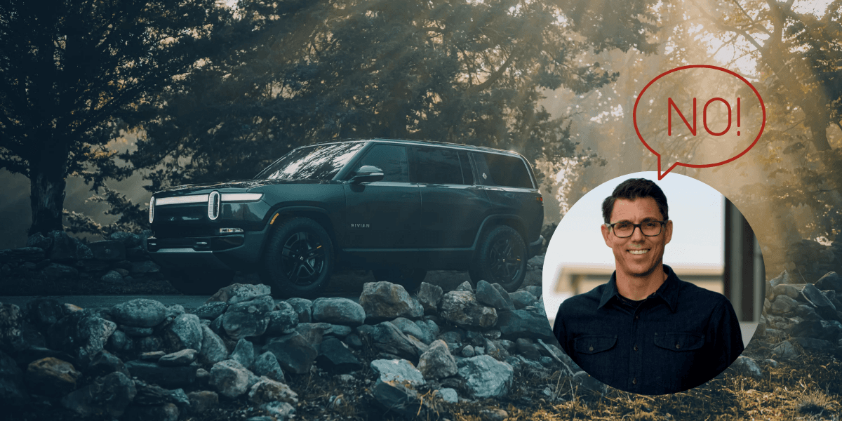 Nej till Apple CarPlay i Rivians bilar. (Foto: Rivian)