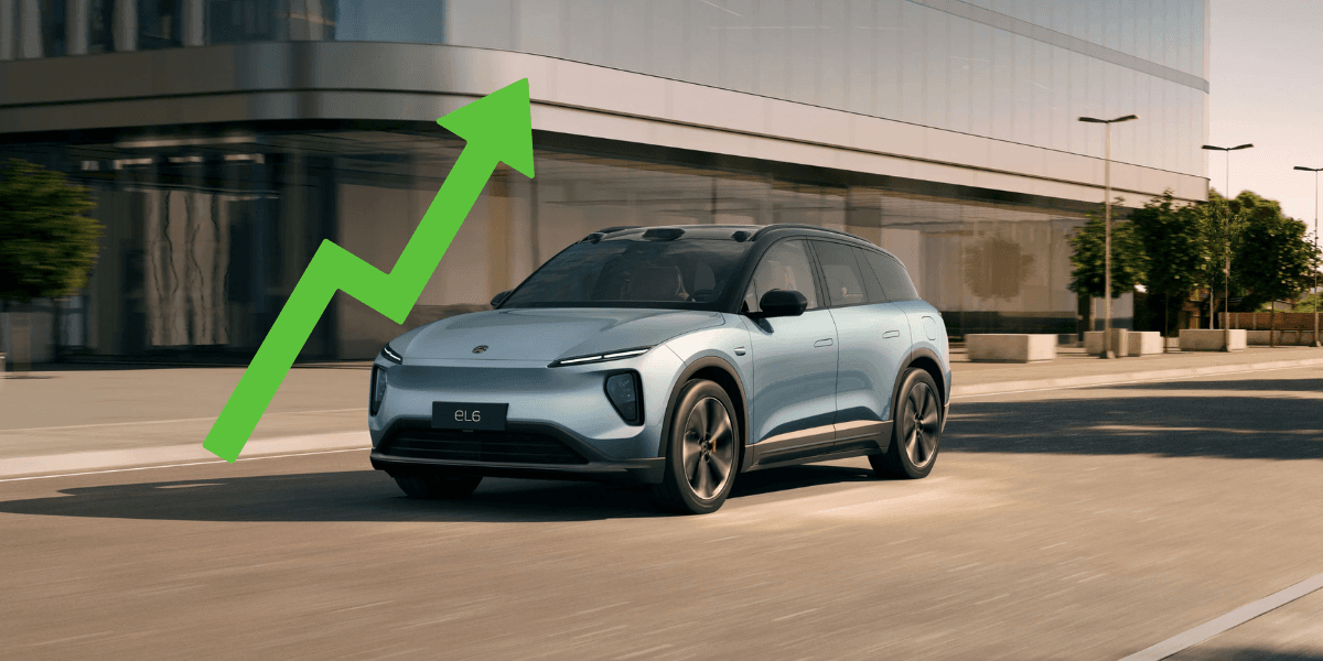 Nio slår rekord i försäljning med nästan 100 procent. (Foto: Nio)