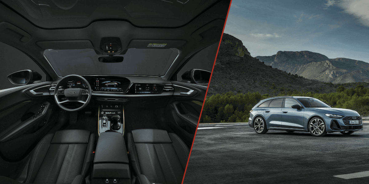 Audi A5 Avant har gjort entré. Nytt namn, ny insida och hybridmotorer. (Foto: Audi)