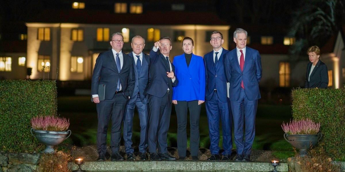 De europeiska ledarena lovade fortsatt stöd till Ukraina vid mötet i Harpsund på onsdagen.