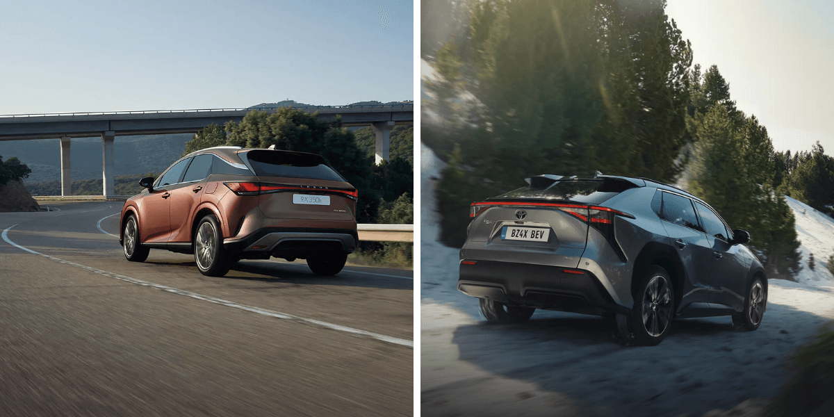 Några bilar sticker ut på ett positivt sett i studien. (Foto: Lexus och Toyota)