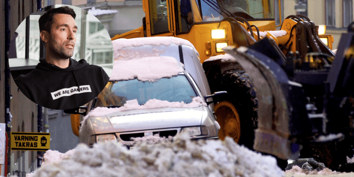 Patrick Söderlund kom med en bra idé men snön tyckte annat. (Foto: Björn Larsson Ask / SvD / TT samt Patricks LinkedIn)