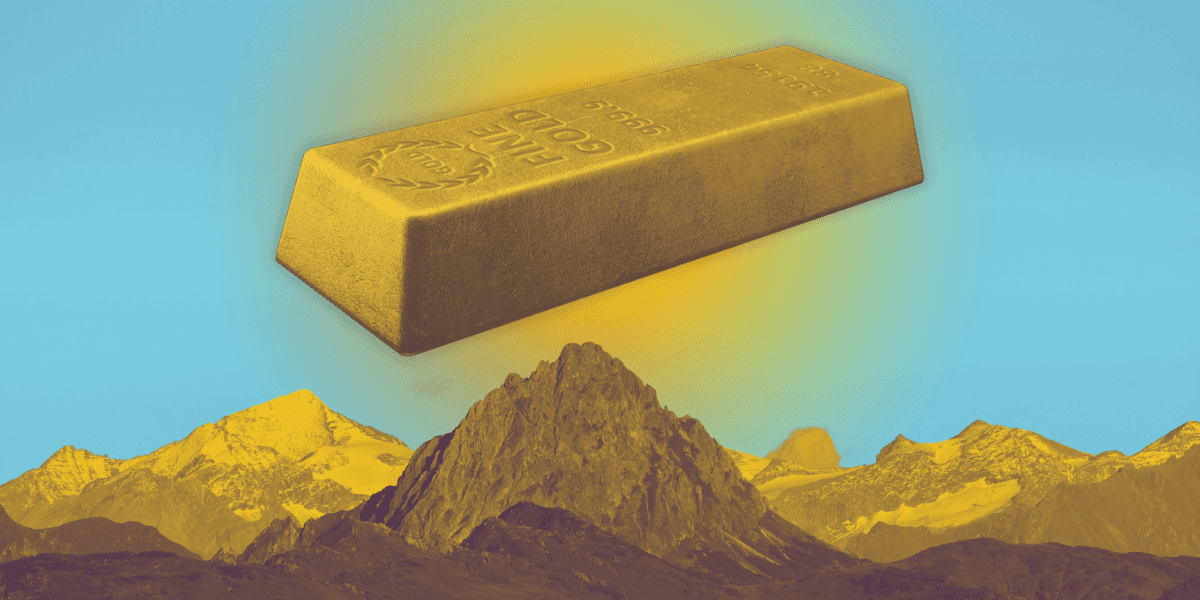 Guld ökar när börsen kämpar för att hitta fotfästet. Nya höjder drivna av marknadens rädsla. (Bild: Canva)