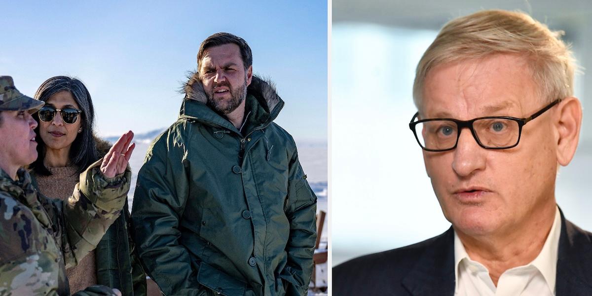 Vance på Gränland - får stark kritik
