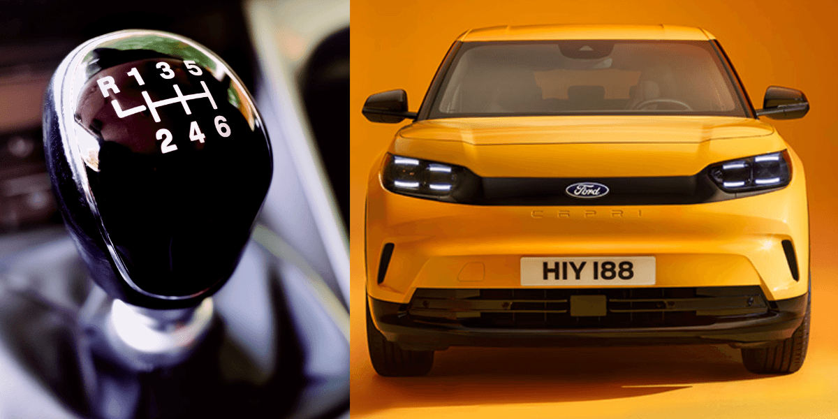 Skulle du vilja ha en växelspak i din elbil? (Foto: Getty Images och Ford)