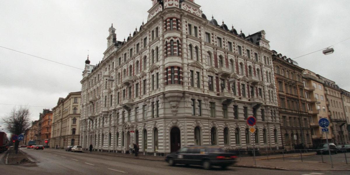Mathesas ägarfamilj var folkbokförd på Floragatan ,en av de mest exklusiva adresserna, som ligger på Östermalm i Stockholm. (Foto: Bertil Ericson/TT)