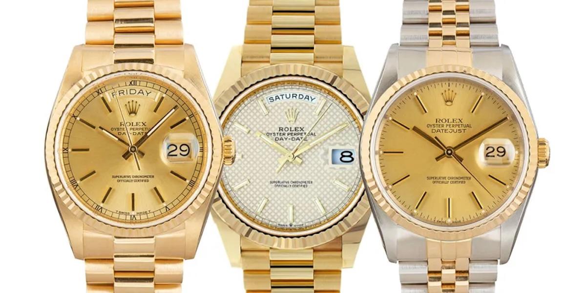 Det är begagnade Rolex i guld som trendar högst just nu.
