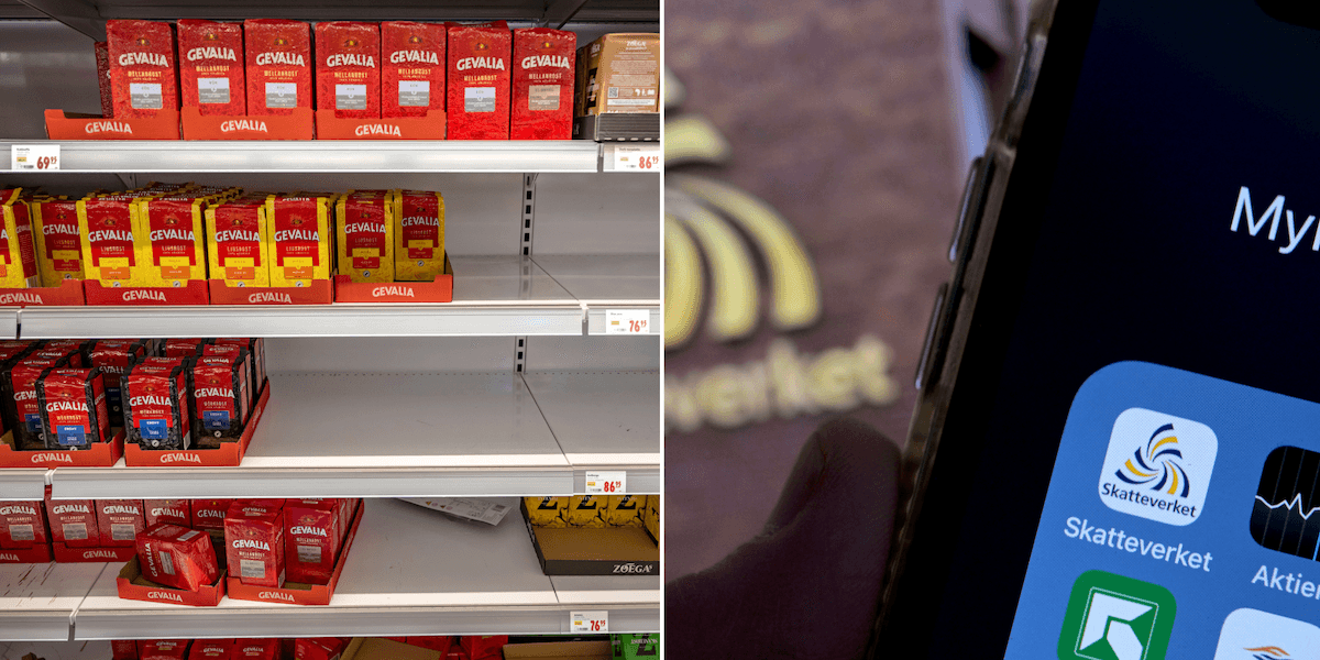 Kaffet är fortfarande relativt billigt