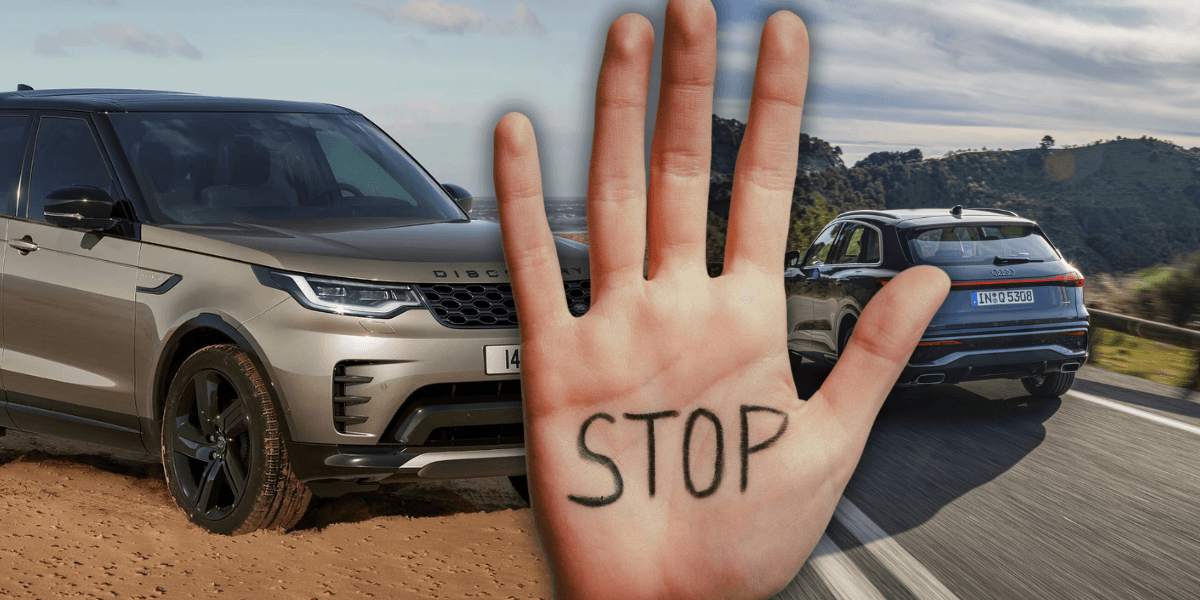 Det var droppen för Audi och Land Rover. (Foto: Audi, Land Rover och Getty Images. Bilden är ett montage)
