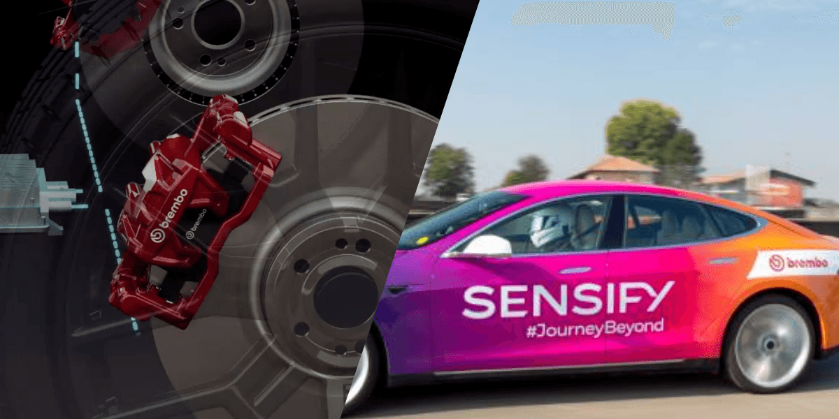 Jättarna har tillsammans utvecklade banbrytande bromsar. (Foto: Sensify och Brembo)