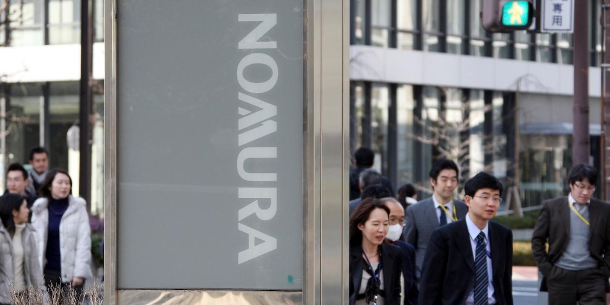 Den japanska storbanken Nomura genomför sitt största förvärv hittills när delar av Macquaries verksamhet tas över. (Foto: Koji Sasahara/TT)