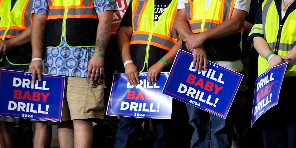 Trumps politik "Drill Baby Drill" gick igenom och de gröna miljarderna slopas.