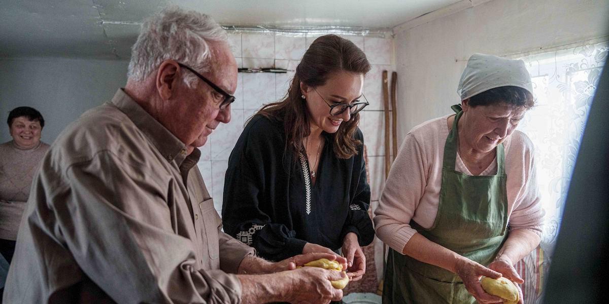 Howard Buffett på plats i Ukraina