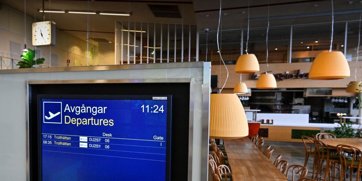 98 procent av passagerarna borta från Bromma