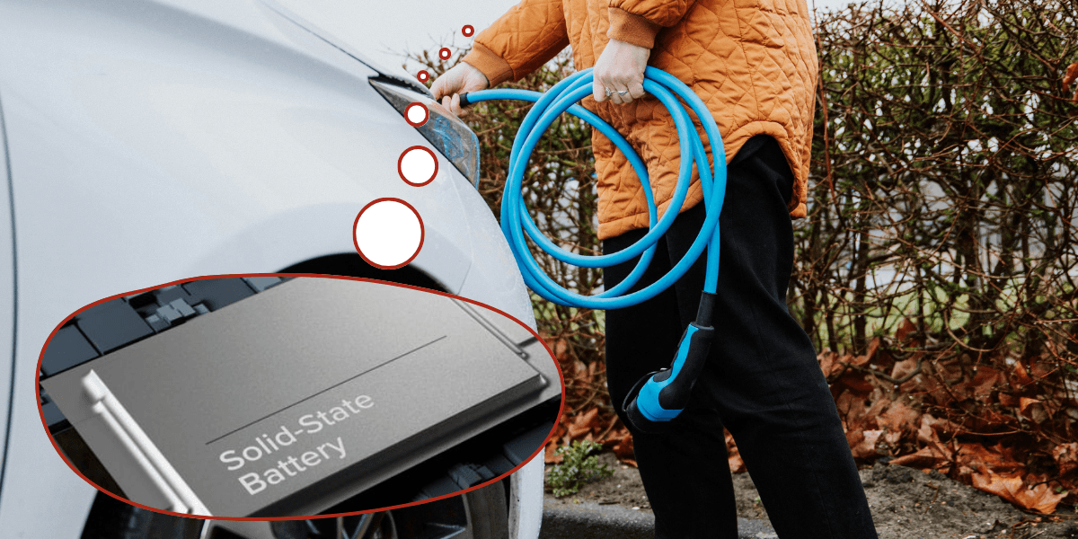 Vem drömmer inte om solid state batterier. (Foto: Frank van Hulst på Unsplash och Thermo Fischer scientific)