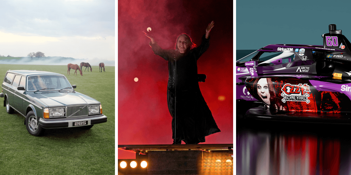 Ozzy hade en del bilar trots att han tog sitt körkort när han var 60 år. (Foto: Volvo, Indycar och Alastair Grant/AP/TT)